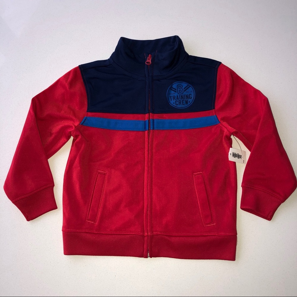 Boys Size 3T Old Navy Red Zip Up Jacket NWT